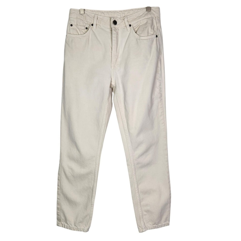 KSUBI Jeans Womens 26 Off White Nine 0 Straight Leg Slim Fit Ankle Denim White